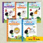 colouring books set of 5