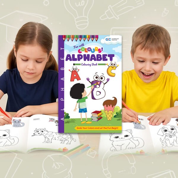 alphabet colouring book